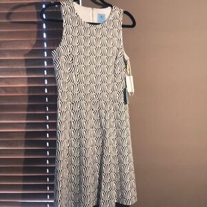 CeCe black & white dress - NEW with Tags